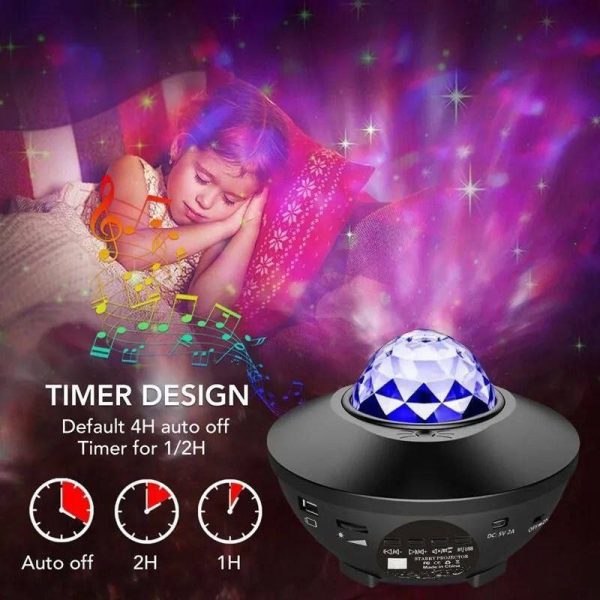 Lampe LED Galaxy avec Haut-Parleur Bluetooth