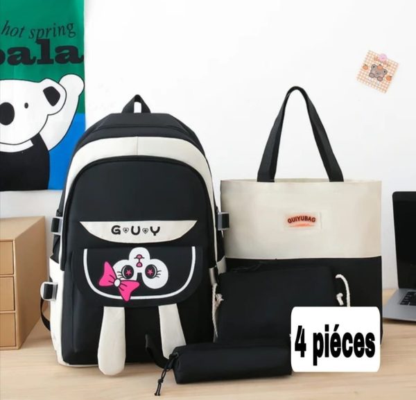 Sac à Dos Élégant et Pratique pour Élèves - Grande Capacité et Multi-Compartiments