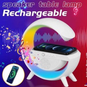 Haut-parleur Bluetooth et chargeur sans fil Baf Wireless Charging Speaker, vue d'ensemble.