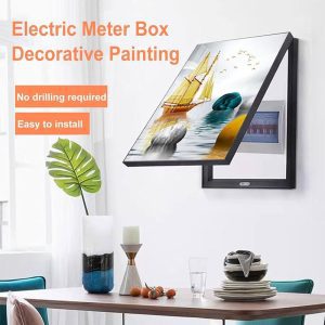 Tableau décoratif moderne pour cacher un disjoncteur