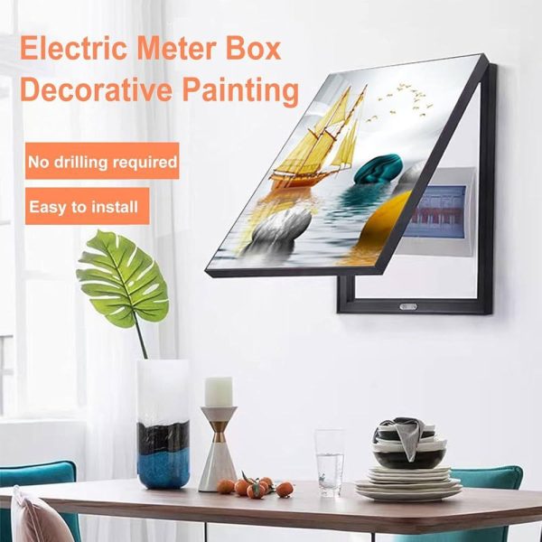 Tableau décoratif moderne pour cacher un disjoncteur
