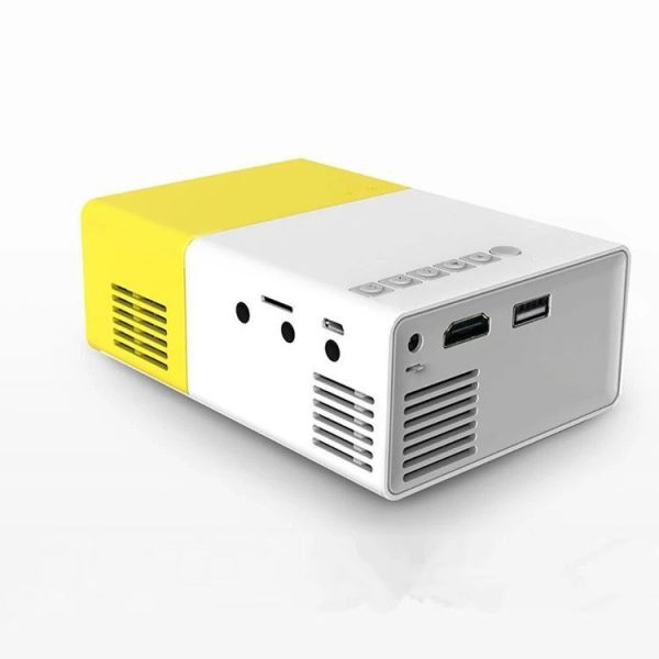 Projecteur LED Pro 1080p compact et portable, idéal pour visionner des films et vidéos en haute qualité, compatible avec smartphones.