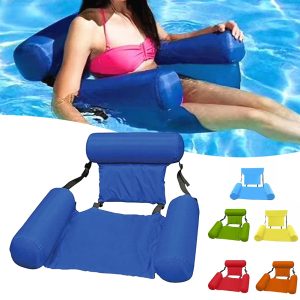 Chaise de natation gonflable en PVC avec filet nylon
