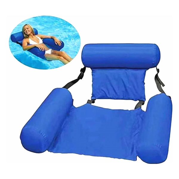 Chaise de natation gonflable en PVC avec filet nylon